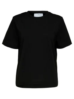 Selected Femme SLFEssential SS Boxy Tee NOOS Black Online