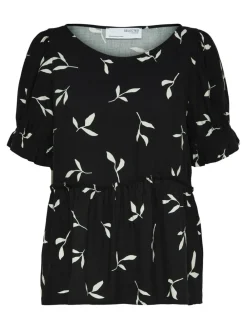 Selected Femme SLFIlva SS Top Black Fashion