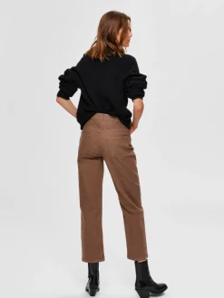 Selected Femme SLFLulu Knit Short Cardigan NOOS Black Online