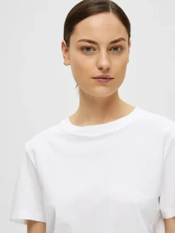 Selected Femme SLFMyessential SS O-neck Tee
