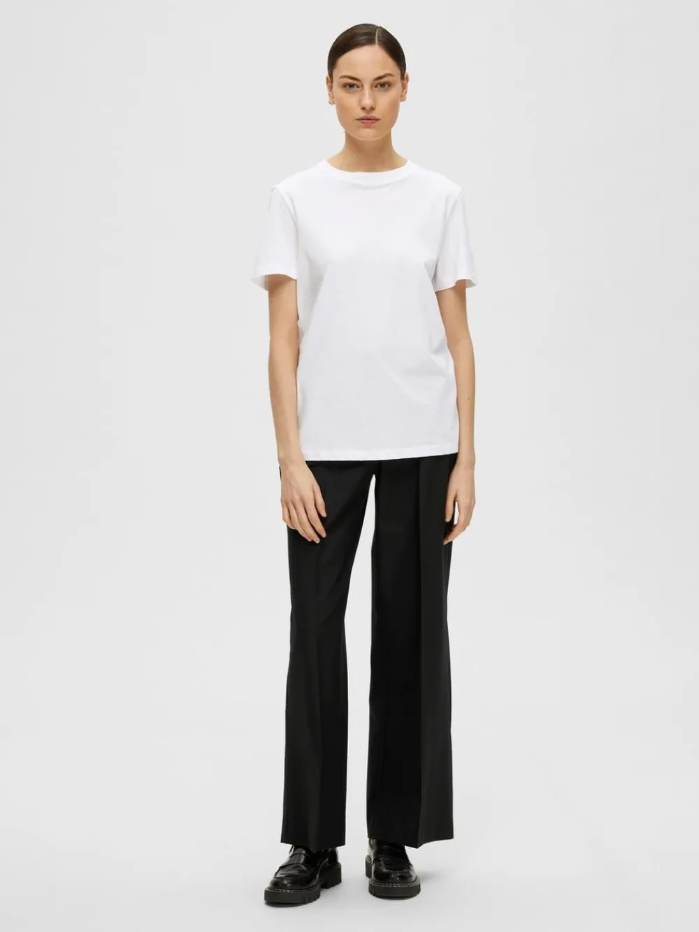 Selected Femme SLFMyessential SS O-neck Tee