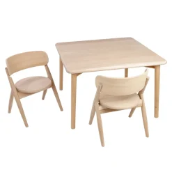 Curve Lab Square Table Oak New