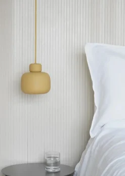 Woud Stone Pendant Mustard Online