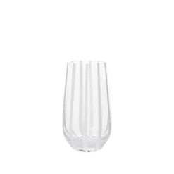 Broste CPH Stripe Tumbler Clear/White New