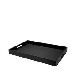 Broste CPH Tray 'Sarah' Birch Wood Black - Small Clearance
