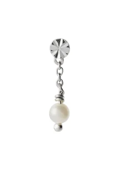 Stine A Tres Petit Etoile Earring With Pearl Silver Outlet
