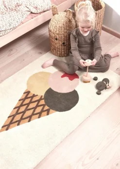 OYOY MINI Tufted Miniature Rug 908 Multi - Large - Ice Cream Online