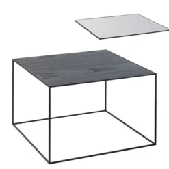 Audo Copenhagen Twin 49 Table Cool Grey/Black With Black Base Hot