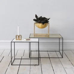 Audo Copenhagen Twin 49 Table Copper/Black With Black Base Outlet