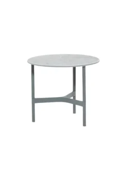Cane-line Twist Coffee Table - Small Base: Light Grey, Aluminium / Top: Fossil Grey, Ceramic Discount