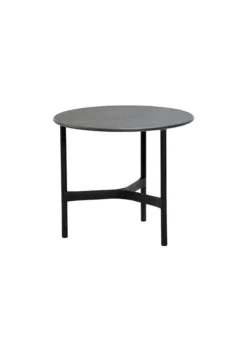 Cane-line Twist Coffee Table - Small Base: Lava Grey, Aluminium / Top: Fossil Black, Ceramic Best