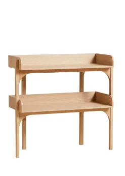 Woud Utility Shelf White Pigmented Oak Outlet