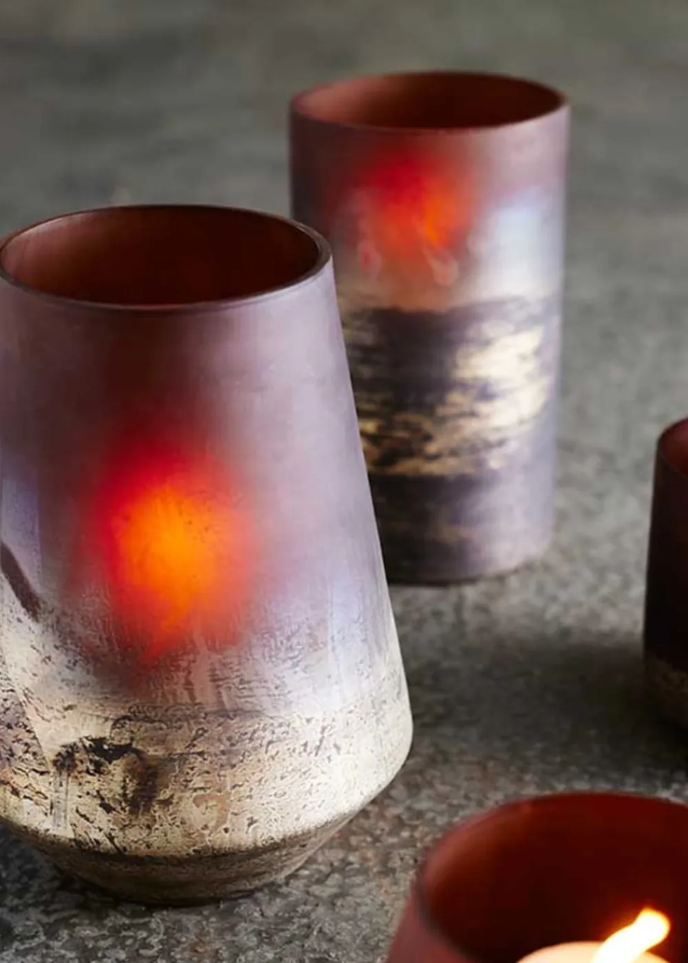 MUUBS Vase Lana Vase Lana 26 - Brown/Gold - Stock sale Fashion