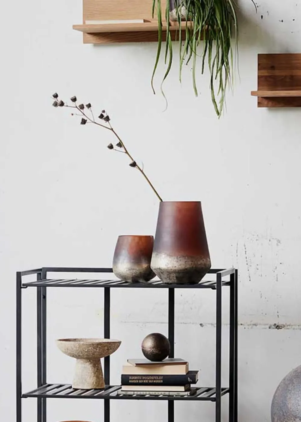 MUUBS Vase Lana Vase Lana 26 - Brown/Gold - Stock sale Fashion