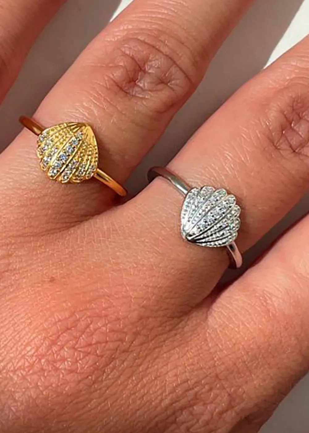 Stine A Vintage Shell Ring Silver Sale