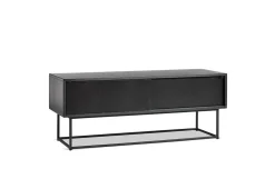 Woud Virka Sideboard Black Painted Oak Veneer - Low New