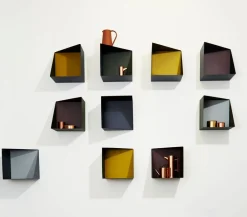 PLEASE WAIT to be SEATED Wall Box - Additional Back Plate / By Ludvig Storm Navy Blue Best