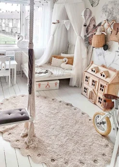 Lorena Canals Washable Rug Pinecone Ivory New