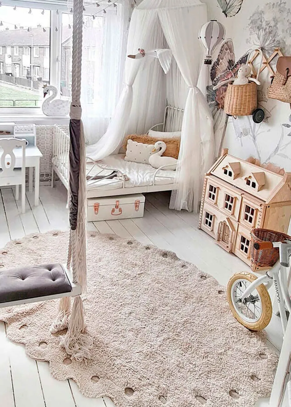 Lorena Canals Washable Rug Pinecone Ivory New