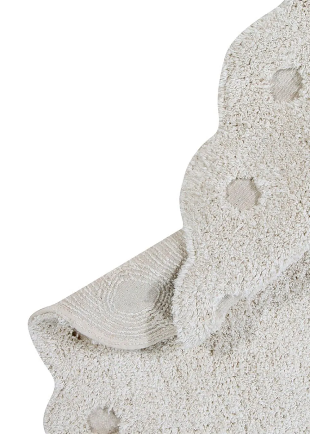 Lorena Canals Washable Rug Pinecone Ivory New