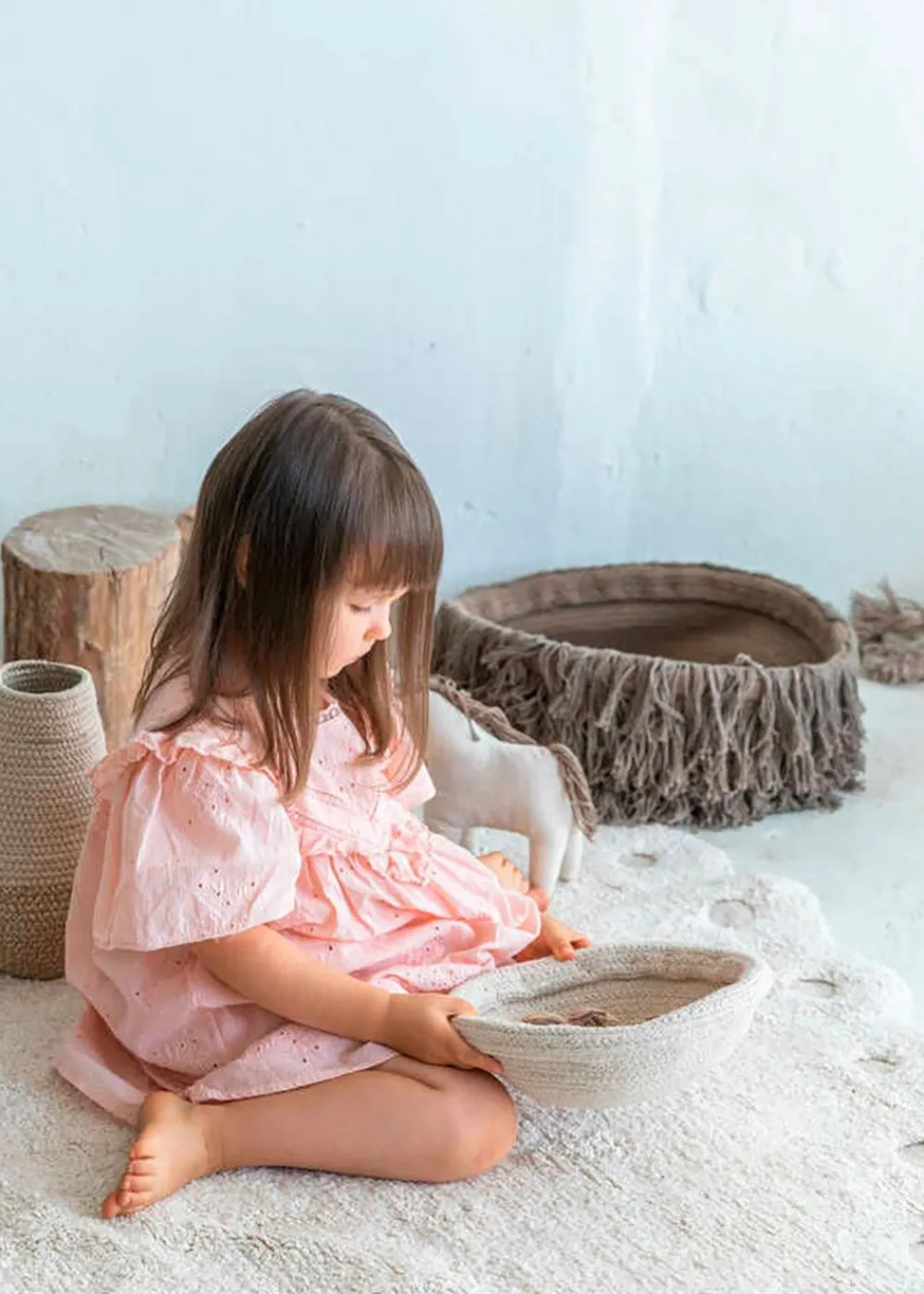 Lorena Canals Washable Rug Pinecone Ivory New