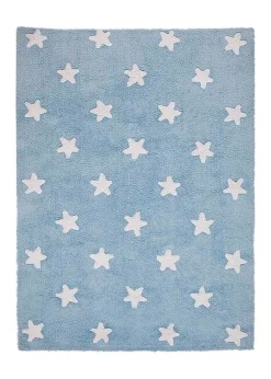 Lorena Canals Washable Rug Stars Blue / White New