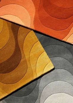 Verpan Wave Rug Yellow Online