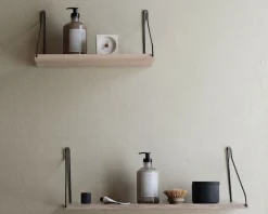 FRAMA White Stained Oak Shelf - 40 cm White/Black Sale