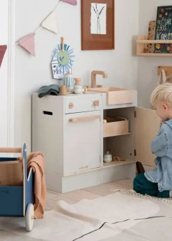 Kinder Sebra Wooden Kidchen Sink