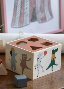 Sebra Wooden Shape Sorter Toes/Builders Outlet