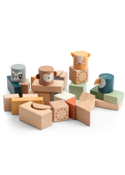 Sebra Wooden Totem Stacking Blocks Wildlife Animals Best