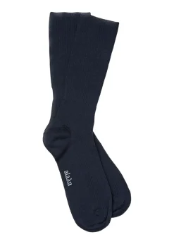 Aiayu Wool Rib Socks Navy Fashion