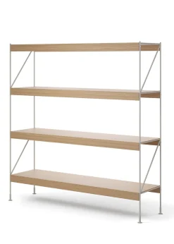 Audo Copenhagen Zet Storage System - H158 Ivory Steel / Natural Oak Sale