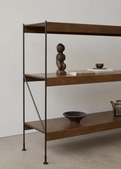 Audo Copenhagen Zet Storage System - H70 Black Steel / Dark Stained Oak Online