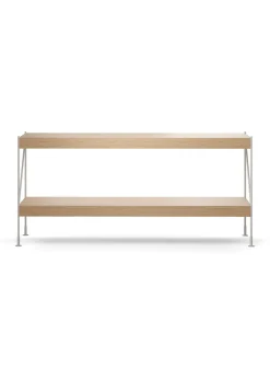 Audo Copenhagen Zet Storage System - H70 Ivory Steel / Natural Oak Hot
