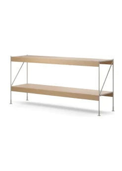 Audo Copenhagen Zet Storage System - H70 Ivory Steel / Natural Oak Hot