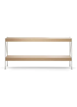 Audo Copenhagen Zet Storage System - H70 Ivory Steel / Natural Oak Hot